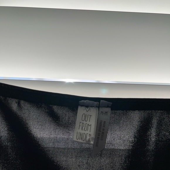 Out From Under Bodysuit: Black Solid
Tops - Size Medium with thong bodysuit. - Picture 5 of 7